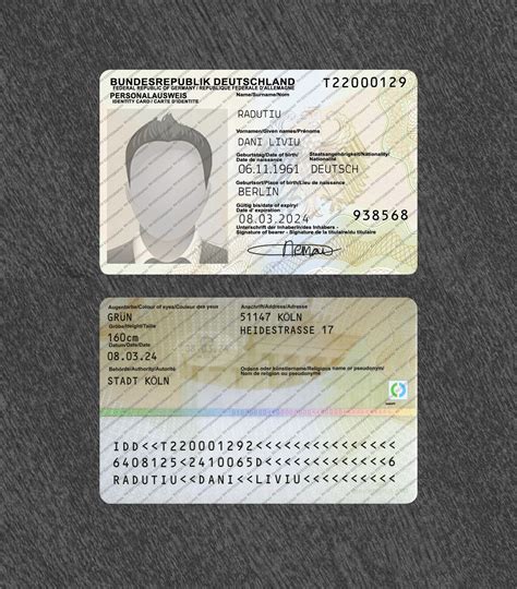 german smart card|german id card printable.